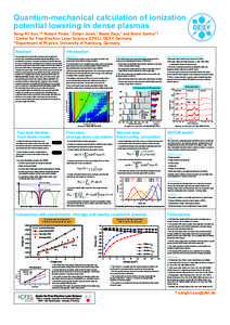 Quantum-mechanical calculation of ionization LETTER potential lowering in dense plasmas doi:nature10746