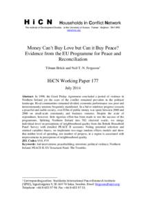 H i C N  Households in Conflict Network The Institute of Development Studies - at the University of Sussex - Falmer - Brighton - BN1 9RE www.hicn.org