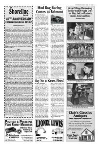 THE SHORELINE JOURNAL - JUNE[removed]PAGE 23  Mud Bog Racing Comes to Belmont 20th Anniversary Chronological Recap