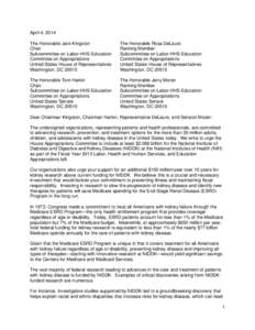 Microsoft Word[removed]NIDDK FY15 Appropriations Sign-on Letter - FINAL