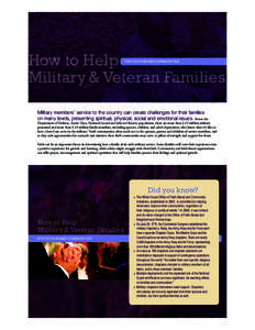 How to Help Military & Veteran Families for Faith-Based Communities