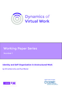 Microsoft Word - Lehdonvirta & Mezier - Identity and Self-Organization in Unstructured Work 12 Nov 2013.docx