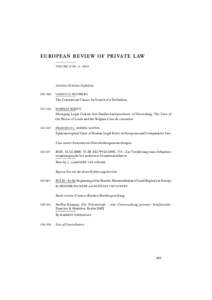 european review of private law VOLUME 12 NO. 3 – 2004 Articles/Articles/Aufsätze[removed]