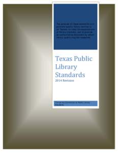 Texas Public Library Standards