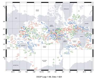 DSDP LEGS 1-96, SITES 1-624