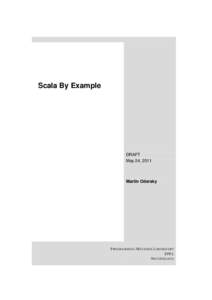 Scala By Example  DRAFT May 24, 2011  Martin Odersky
