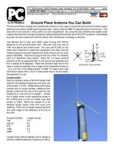 Radio electronics / Radio technology / Antenna / Radial / Television antenna / Coaxial cable / Ground / Whip antenna / Telecommunications engineering / Electronic engineering / Technology