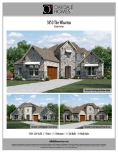 3850 The Wharton Estate Series Elevation C with Upgraded Stone Option  Elevation A with Upgraded Stone Option