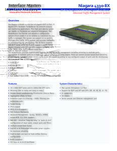 Niagara 4330-8X Innovative Network Solutions 30 Port 40 Gigabit & 8 Port 10 Gigabit PacketMaster Advanced Traffic Management System