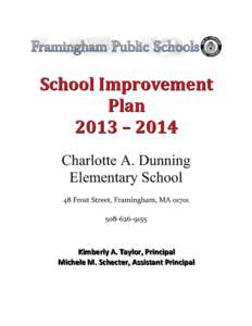 School Improvement Plan 2013 – 2014 KKiim mbbeerrllyy A