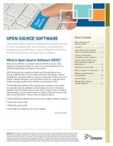 Computer law / Law / Open-source software / Proprietary software / Shareware / Free and open source software / Free software / Open source / OSS Watch / Software licenses / Software / Computing