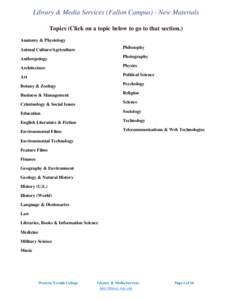 Microsoft Word - Fallon New Materials List FY11.docx