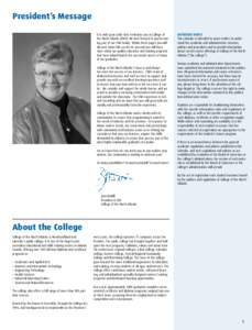 President’s Message It is with great pride that I welcome you to College of the North Atlantic (CNA)! We look forward to you becoming part of our CNA family. Within these pages you will discover what CNA can do for you