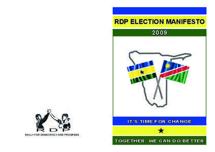 RDP ELECTION MANIFESTO 2009
