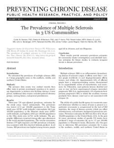 Prevalence / Incidence / Epidemiology / Medical statistics / Multiple sclerosis