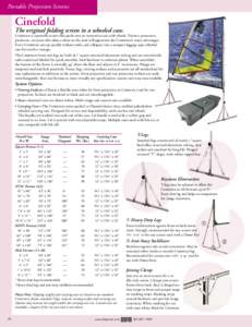 Portable Projection Screens  Cinefold The original folding screen in a wheeled case.