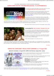 Queer Screen E News  1 of 3 http://www.vision6.com.au/em/message/email/view.php?id=949072&...