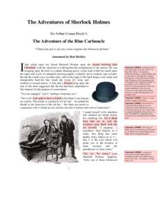 Films / The Adventure of the Blue Carbuncle / Irene Adler / 221B Baker Street / Minor Sherlock Holmes characters / Dr. Watson / Sherlock Holmes films / Sherlock Holmes / London in fiction