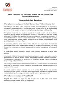 Chairman Level 5 Energy House[removed]Cavenagh Street, Darwin Kahlin Compound and Old Darwin Hospital site and Flagstaff Park Community Consultation