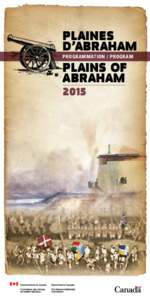 Plaines d’abraham Programmation / Program Plains of Abraham