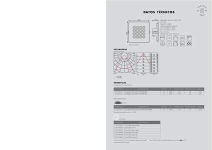 DA T O S T É C N I C O S Temperatura de color: WW y NW CRI > 80 Vida útil: h Mantenimiento flujo luminoso: L70 > h a 25ºC