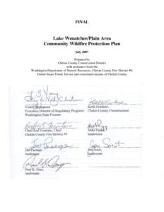 Microsoft Word - FINAL Lake Wenatchee Area CWPP.doc