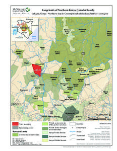 Rangelands of Northern Kenya (Loisaba Ranch) Laikipia, Kenya - Northern Acacia-Commiphora bushlands and thickets Melako ecoregion (NRT) Ethiopia