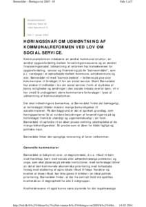 Børnerådet - HøringssvarSide 1 af 5 Socialministeriet Holmens Kanal 20