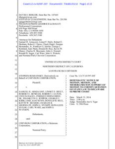 Case3:12-cv[removed]JST Document33 Filed01[removed]Page1 of[removed]DAVID J. BERGER, State Bar No[removed]removed] 2 STEVEN D. GUGGENHEIM, State Bar No[removed]removed]