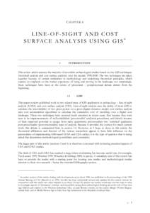 C HAPTER 6  LINE-OF-SIGHT AND COST S U R FAC E A N A L Y S I S U S I N G G I S ∗  1