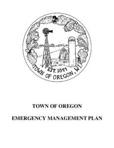 Microsoft Word[removed]New Town of Oregon Emergency Management Plan.