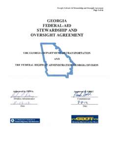 Georgia Federal-Aid Stewardship and Oversight Agreement
