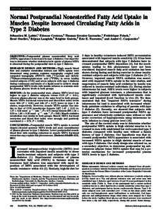 Biology / Insulin resistance / Insulin / Diabetes mellitus / Anti-diabetic medication / Hypoglycemia / Diabetic cardiomyopathy / Blood sugar / Fatty acid metabolism / Diabetes / Medicine / Endocrine system