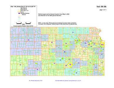 Sub. SB 256  Plan: M4_Senate Plan 21 AA for KLRD TR ^ ]