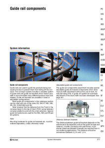 Guide rail components  PO