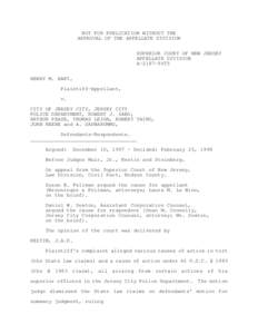 NOT FOR PUBLICATION WITHOUT THE APPROVAL OF THE APPELLATE DIVISION SUPERIOR COURT OF NEW JERSEY APPELLATE DIVISION A-2187-96T5 HENRY M. HART,