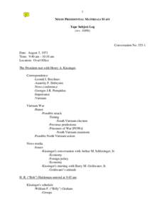 Vice Presidents of the United States / Richard Nixon / Spiro Agnew / Henry Kissinger / Pat Buchanan / Robert Finch / Charles Colson / Politics of the United States / United States / Government