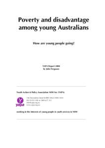 YAPA Report: Poverty and disadvantage among young Australians