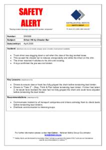 Microsoft Word - ASI Safety Alert Driver Hit by Cheater Bar.doc