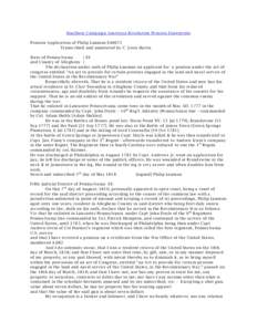 Southern Campaign American Revolution Pension Statements Pension Application of Philip Lauman S40072 Transcribed and annotated by C. Leon Harris State of Pennsylvania } SS and County of Allegheny }