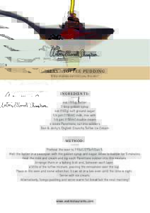 AWT Toffee Pudding Recipe