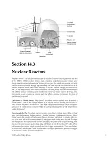 Concrete containment building Control rods Fuel rods