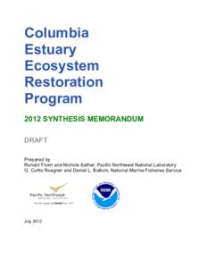 Columbia Estuary Ecosystem Restoration Program 2012 SYNTHESIS MEMORANDUM