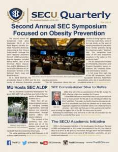 Quarterly Fall 2014 Second Annual SEC Symposium Focused on Obesity Prevention