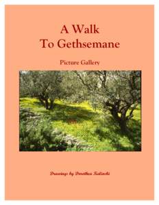 A Walk To Gethsemane Picture Gallery Drawings by Dorothea Kalinski
