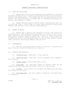 METHOD 7195 CHROMIUM, HEXAVALENT (COPRECIPITATION[removed]SCOPE AND APPLICATION