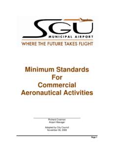 Civil aviation / Fixed-base operator / Federal Aviation Regulations / Pilot certification in the United States / Airport / Aircraft maintenance technician / Aviation / Transport / Aircraft ground handling