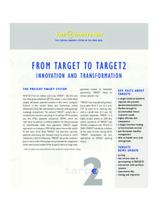 TARGET2 - from TARGET to TARGET2 innovation and transformation, brochure (update 2006)