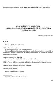 La tradición en la Antigüedad Tardía, Antig. crist. (Murcia) XIV, 1997, págs[removed]FRANZ JOSEPH DOELGER,