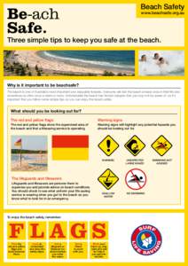 Beach Safety  Be-ach Safe.  www.beachsafe.org.au